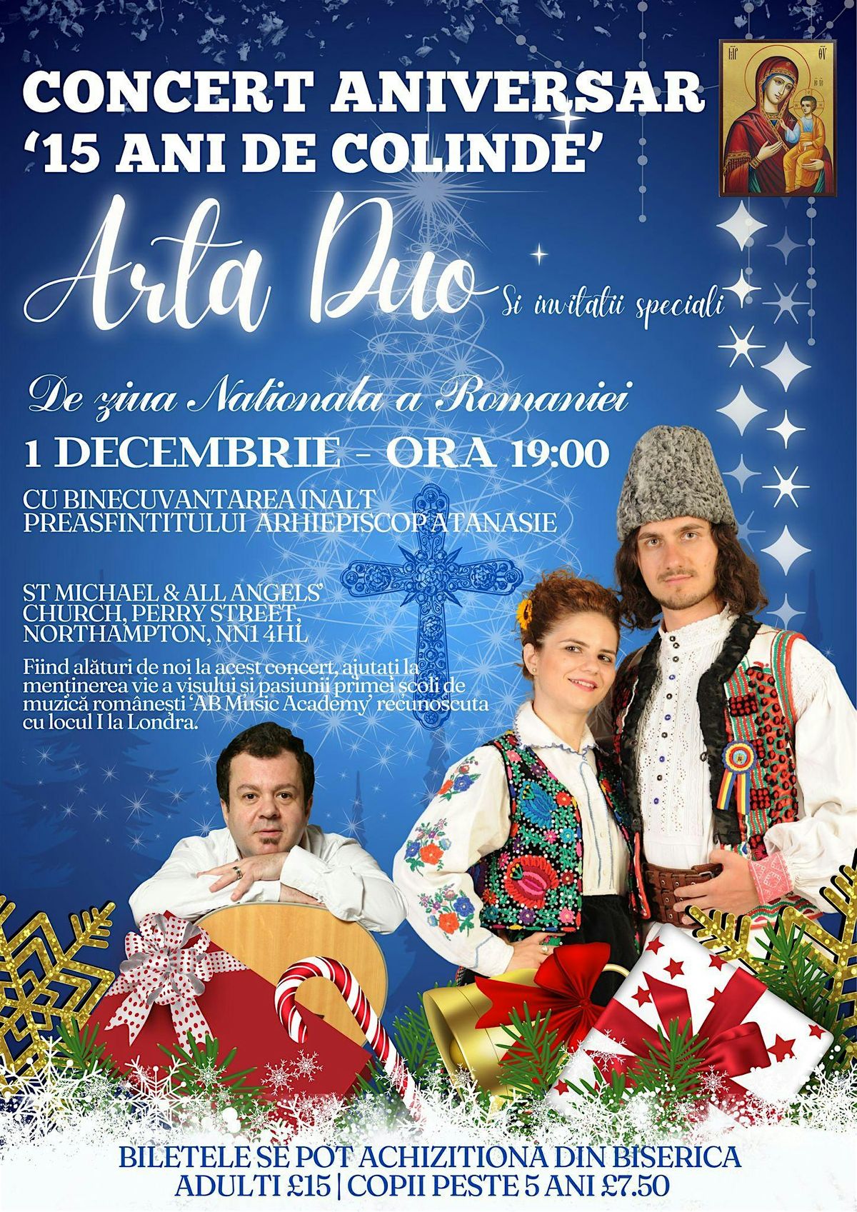 NORTHAMPTON Concert Aniversar de Colinde Arta Duo 15 Ani+Drago\u0219 Mo\u0219tenescu