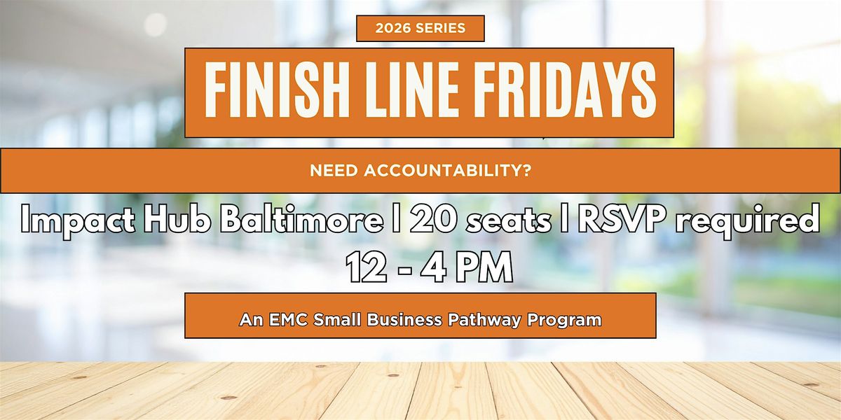 Finish Line Fridays: A Curated Coworking Event