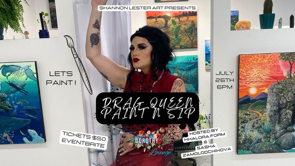 Drag Queen Paint n Sip FOD Lounge Friends of Dorothy Lounge