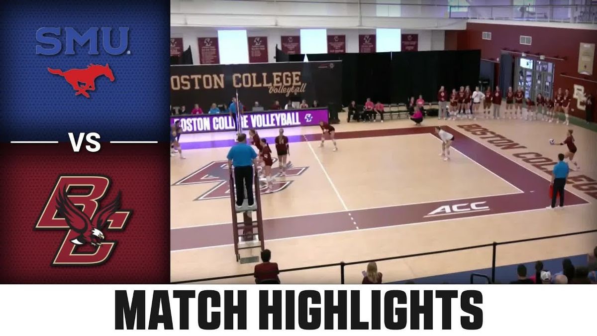 Boston College Eagles at SMU Mustangs Womens Volleyball at Moody Coliseum