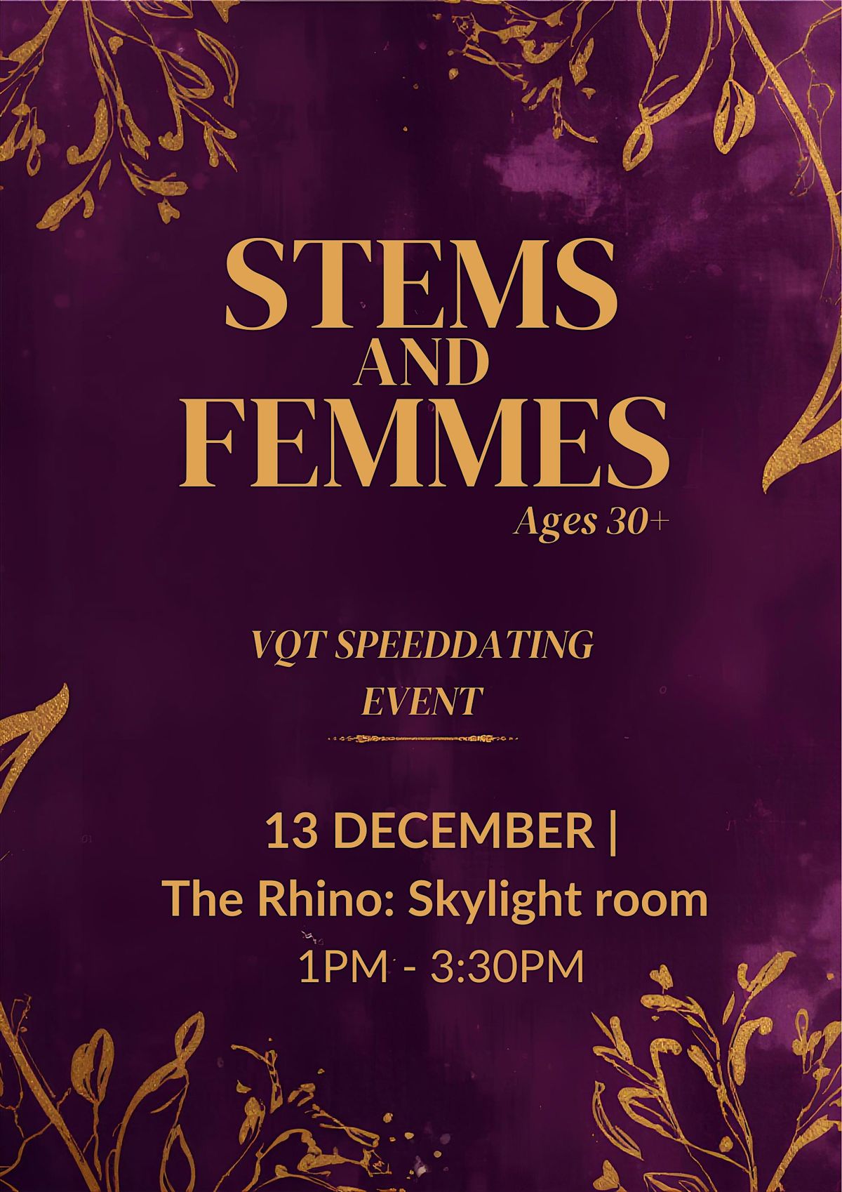 Sapphic Speed Dating: STEMs & FEMMEs Edition