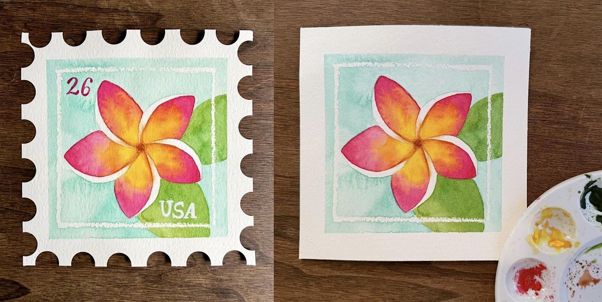 Watercolor - Forever Postage Stamp