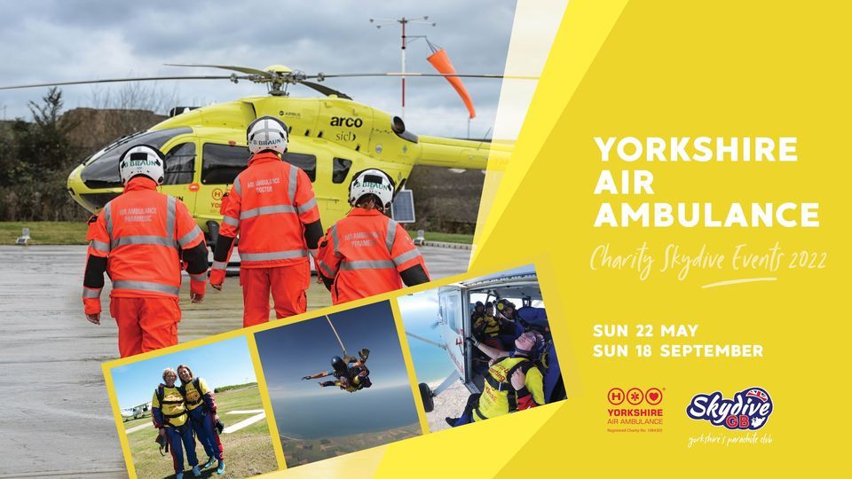 Charity Skydive Yorkshire Air Ambulance 18 September 2022 Skydive GB Yorkshire's Parachute