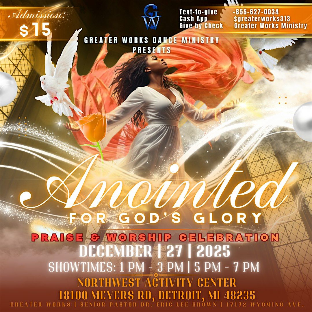 GW Dance Ministry Presents: ANOINTE\ufeffD FOR GOD\u2019S GLORY Dance Concert