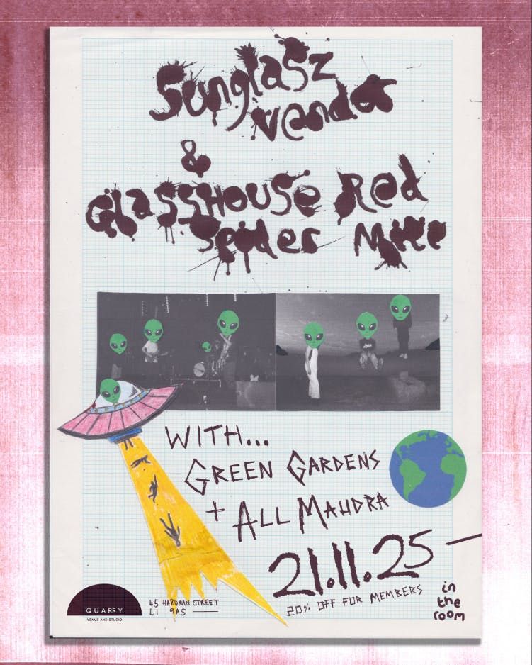 Sunglasz Vendor &amp; Glasshouse Red Spider Mite + Special Guests