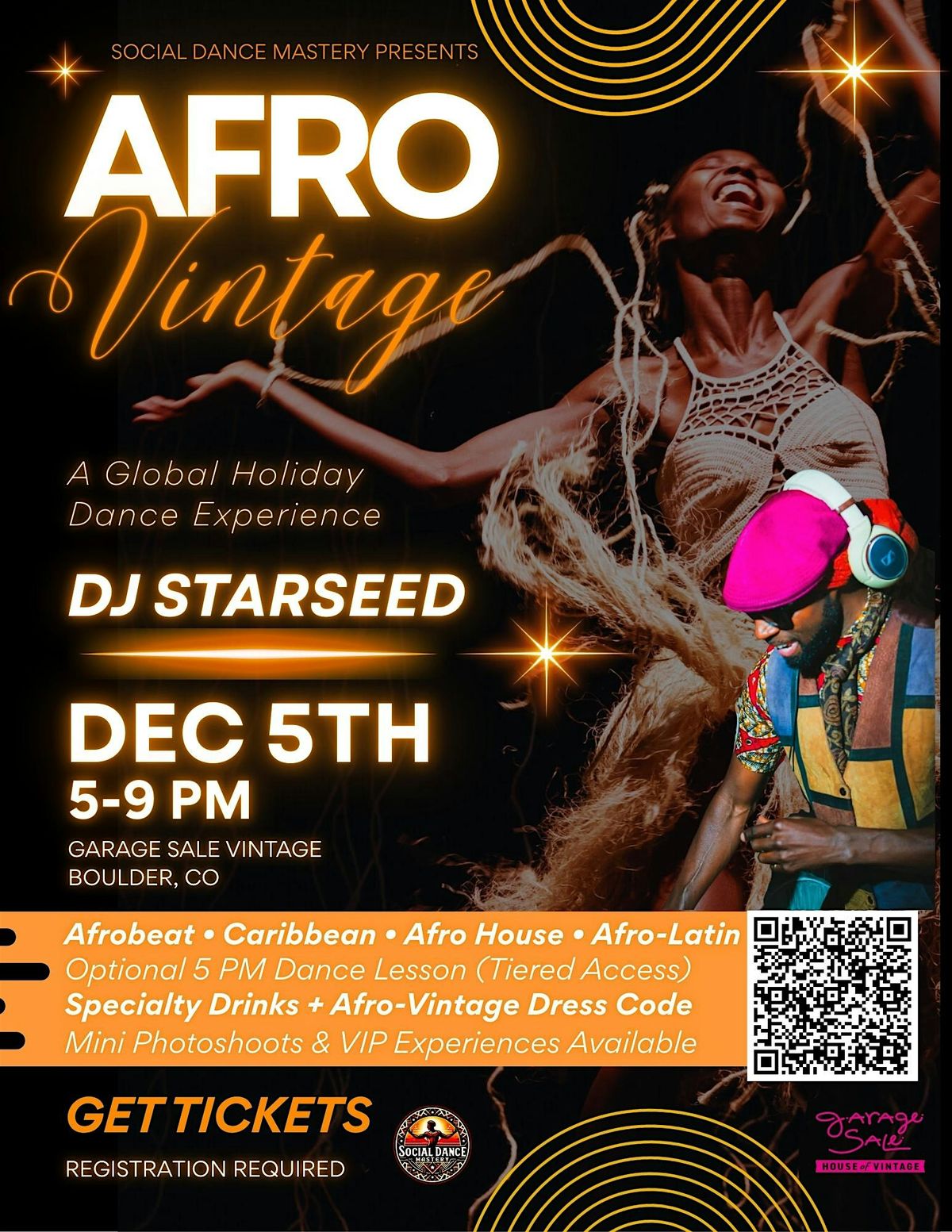 AFRO VINTAGE \u2013 A Cultural Holiday Dance Party