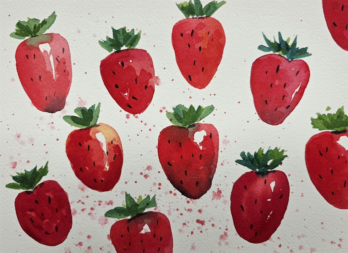 Watercolors for Beginners: Strawberries