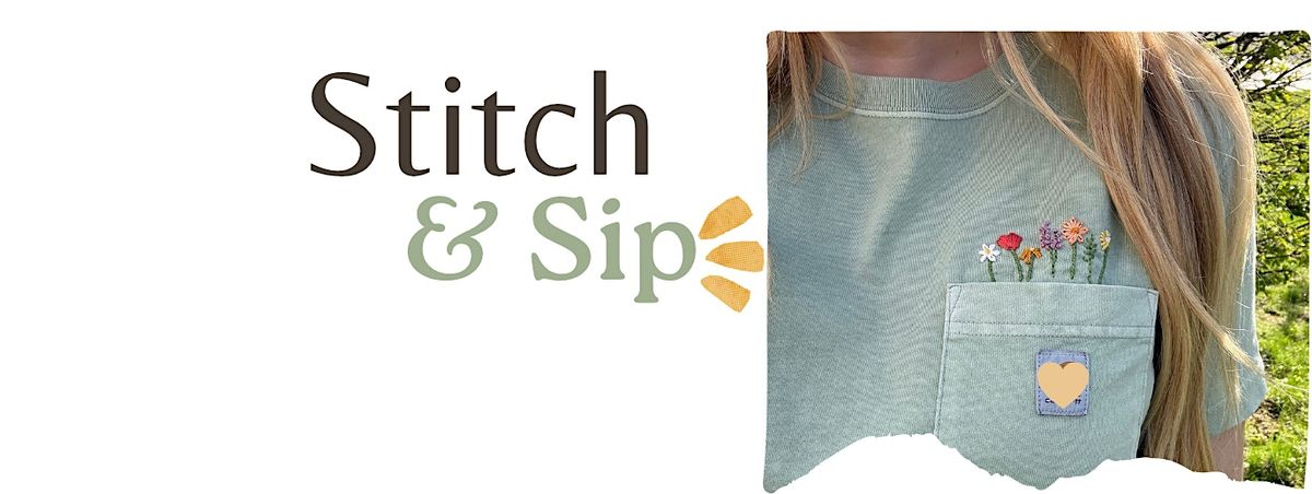 Stitch and Sip Embroidery Workshop