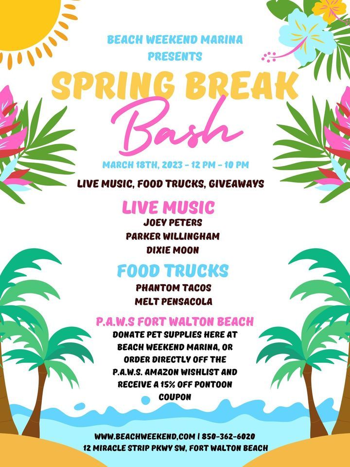 Spring Break Bash 2023 Beach Weekend Pontoon Rentals, Vacation