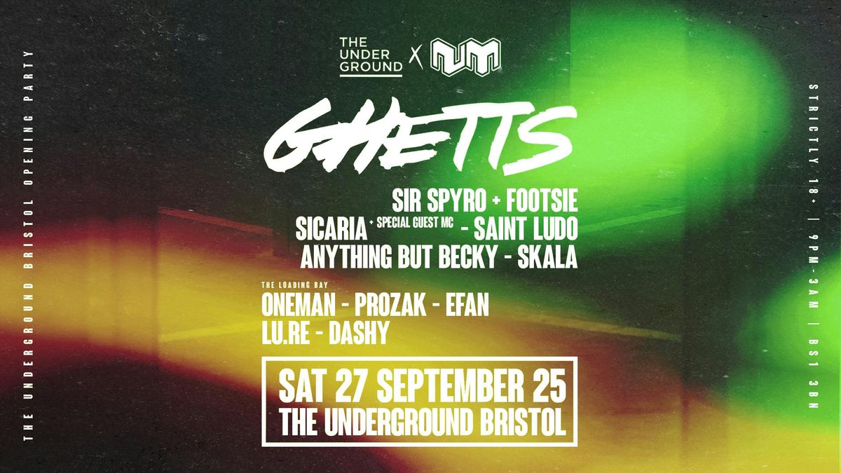 Ghetts & More \u2022 The Underground Bristol