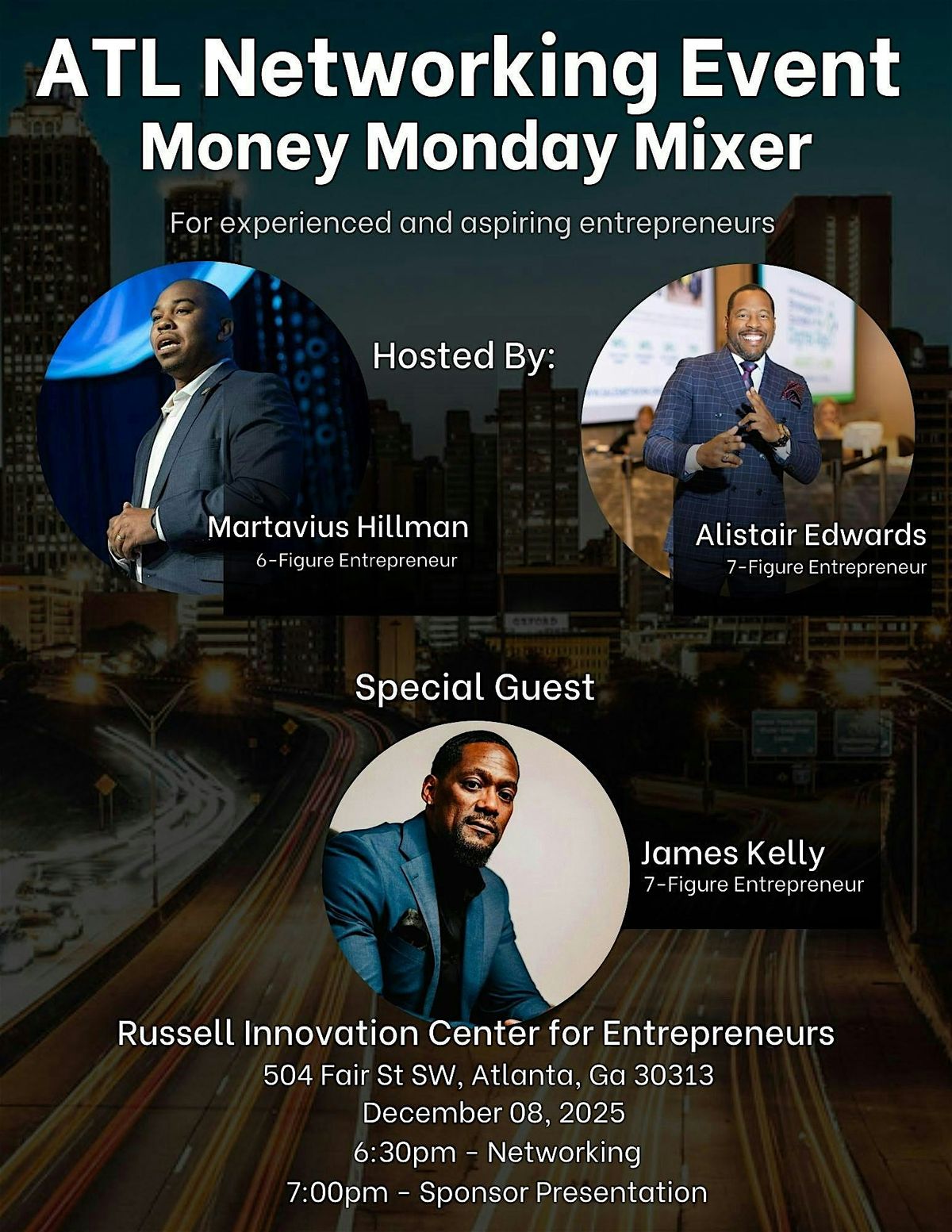 ATL Money Monday Mixer with Special Guest James Kelly