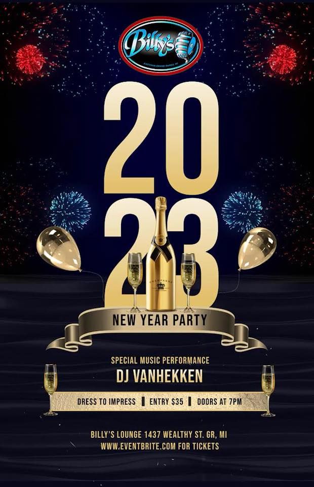 NYE 2023 with DJ VanHekken Billy's Lounge, Grand Rapids, MI