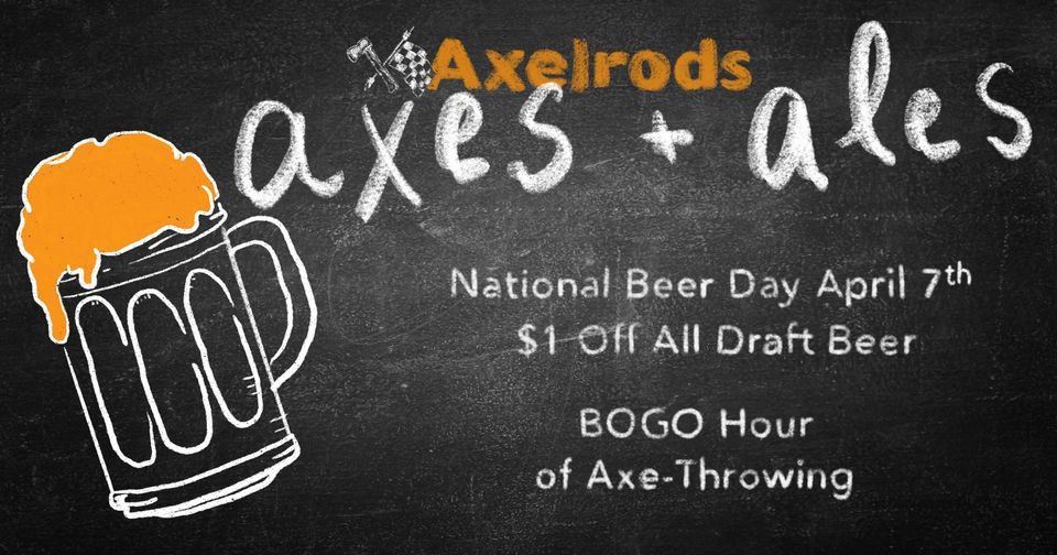Axes & Ales Buy One, Get One FREE Hour of Axe Throwing Podium