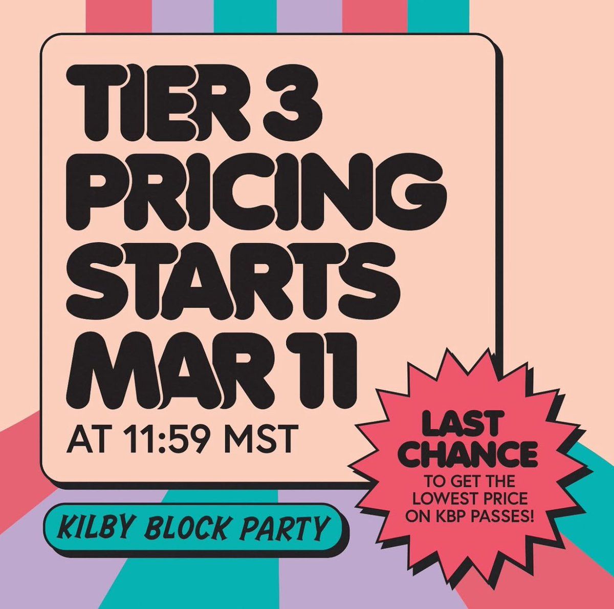 Kilby Block Party - 3 Day Pass