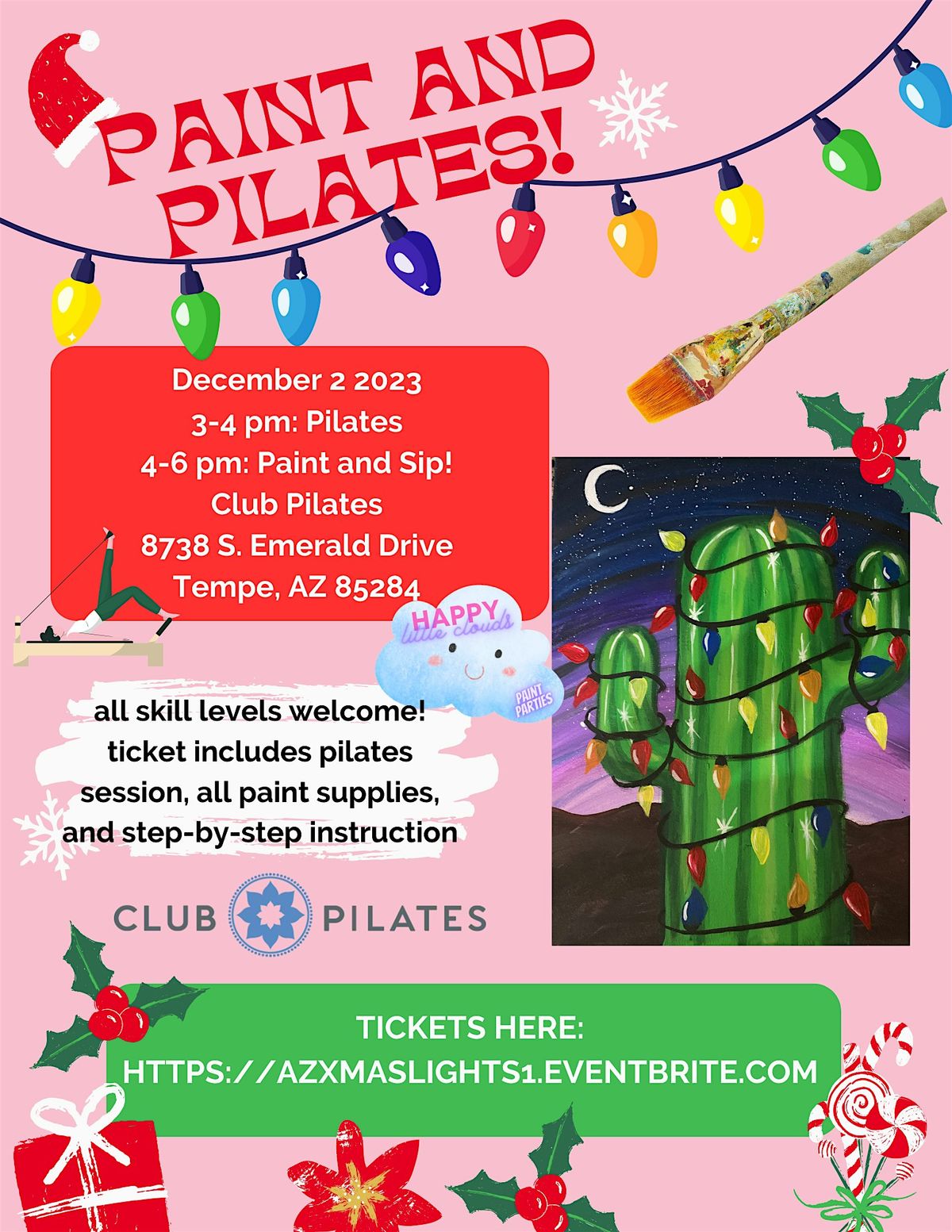 Paint and Pilates! at Club Pilates Ahwatukee!
