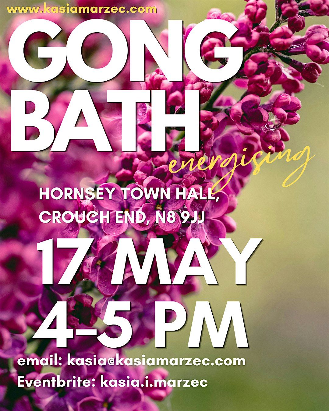 Gong Bath in Hornsey Town Hall