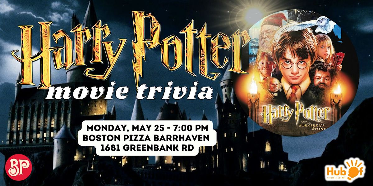 HARRY POTTER Movies Trivia Night - Boston Pizza (Barrhaven)