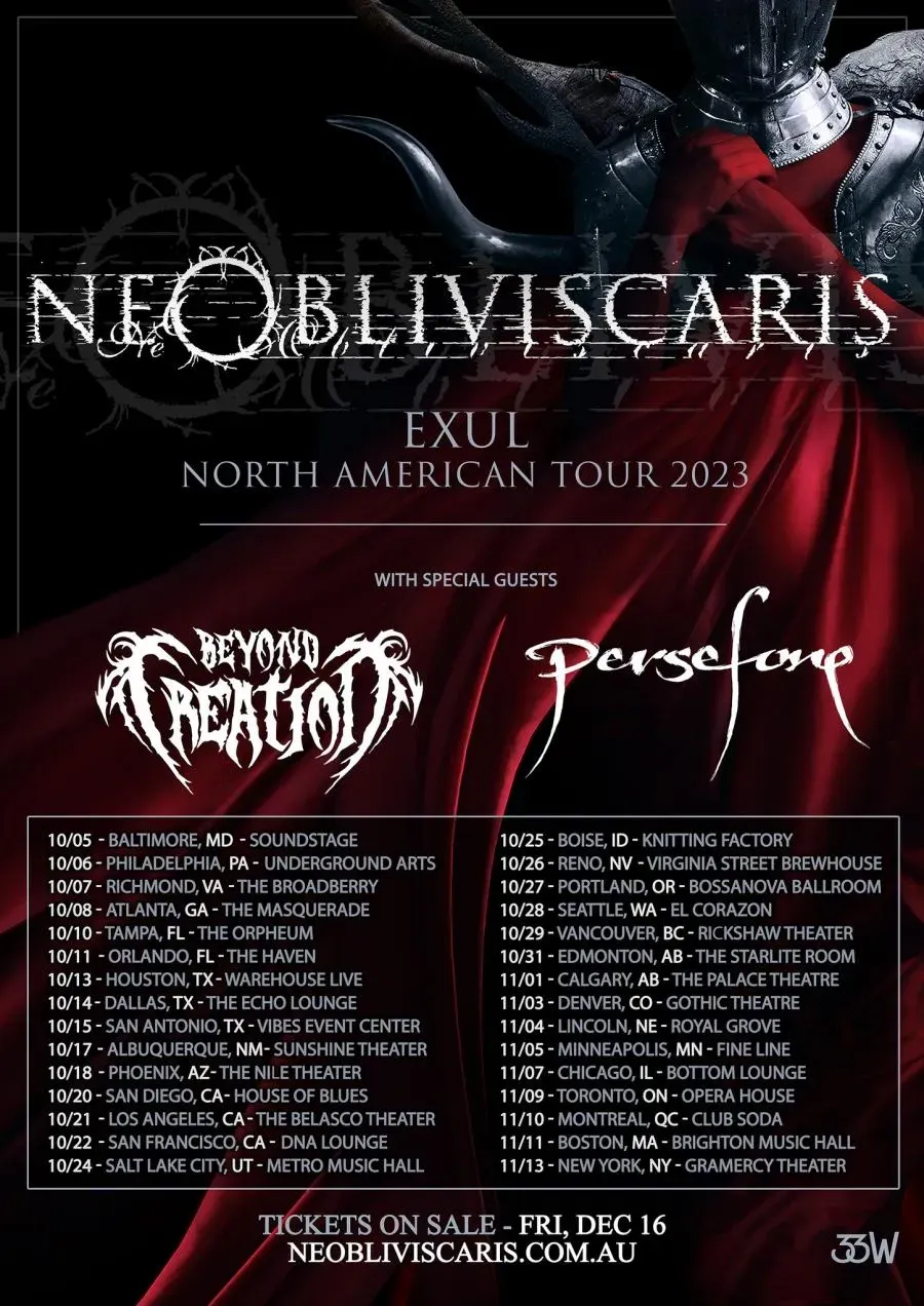 Ne Obliviscaris at Come and Take It Live