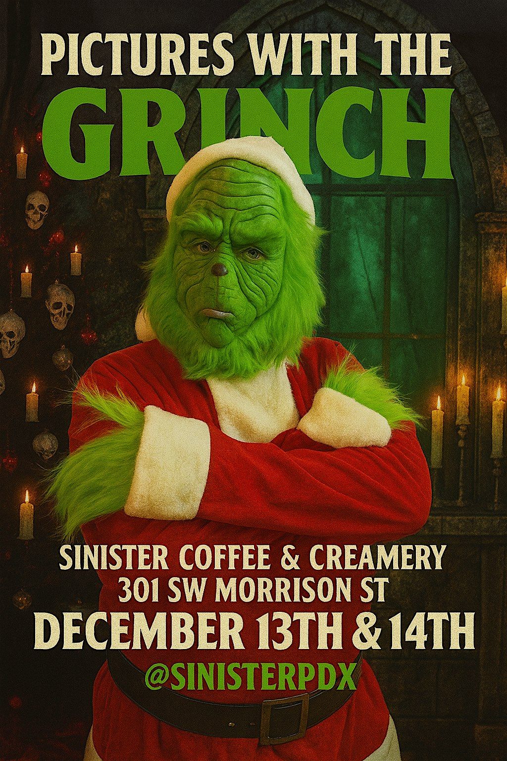 Pictures With the Grinch \u2013 Portland\u2019s Most Wickedly Festive Holiday Event!