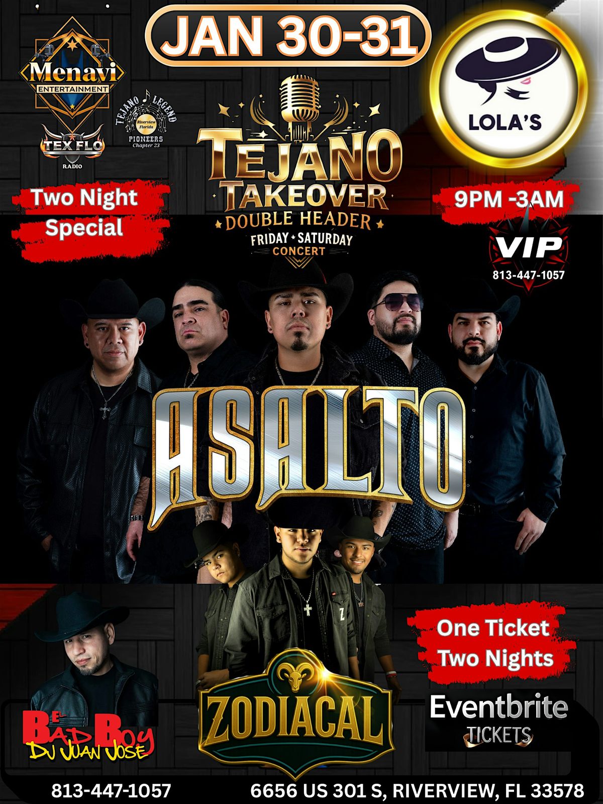 Grupo Asalto y Grupo Zodiacal Live