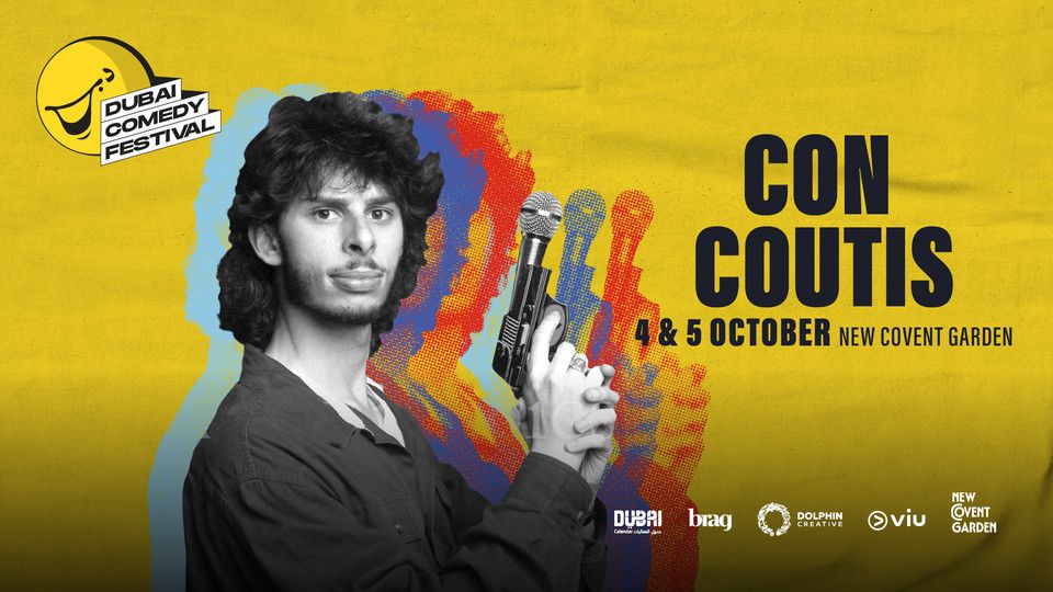 Con Coutis at Dubai Comedy Festival