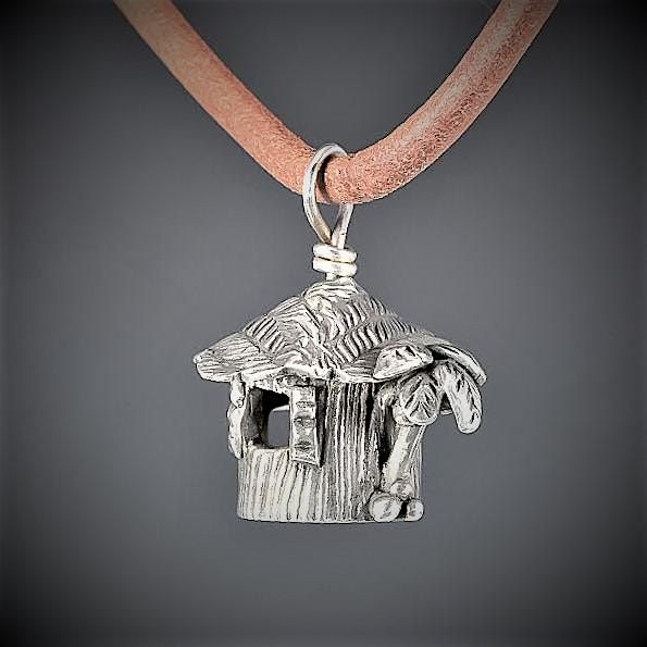 Little Grass Shack on a Desert Island in Silver Clay Workshop