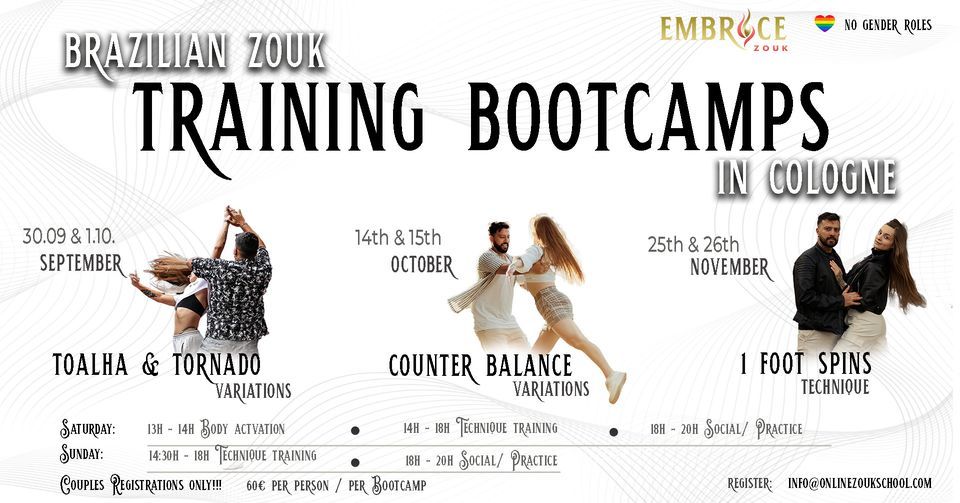 Br Zouk Training Bootcamps in Cologne with Emilia & Tiago