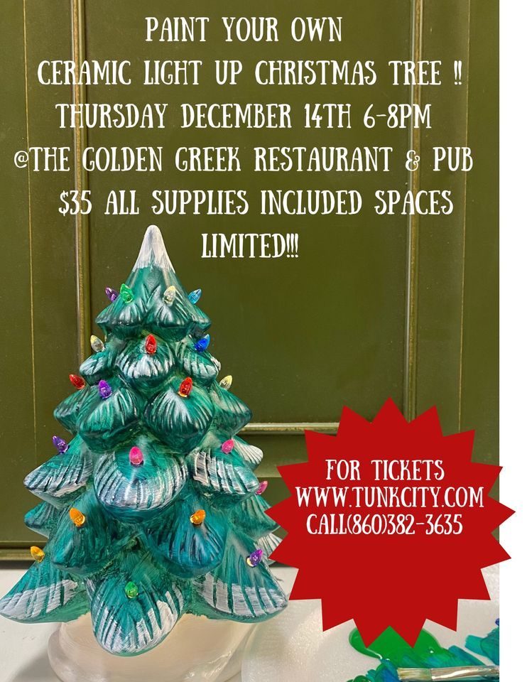 Paint Your Own Ceramic Christmas Tree @Golden Greek Restaurant & Pub 