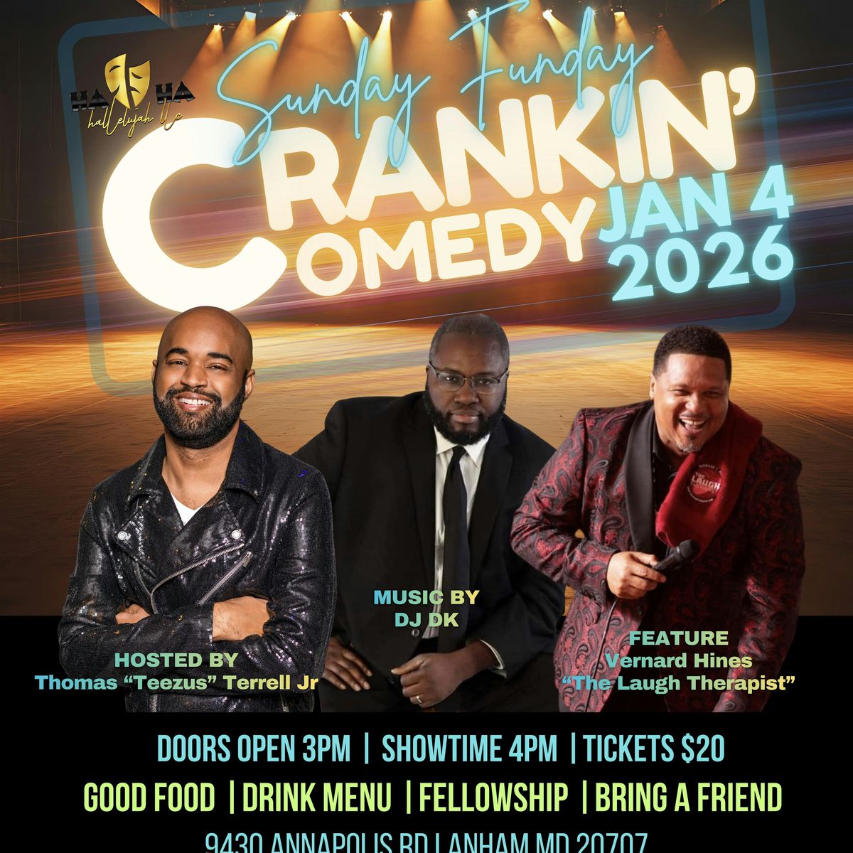 Crankin Comedy Sunday funday