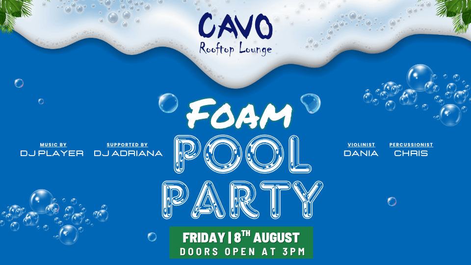 Foam Pool Party at Cavo Rooftop Bahrain