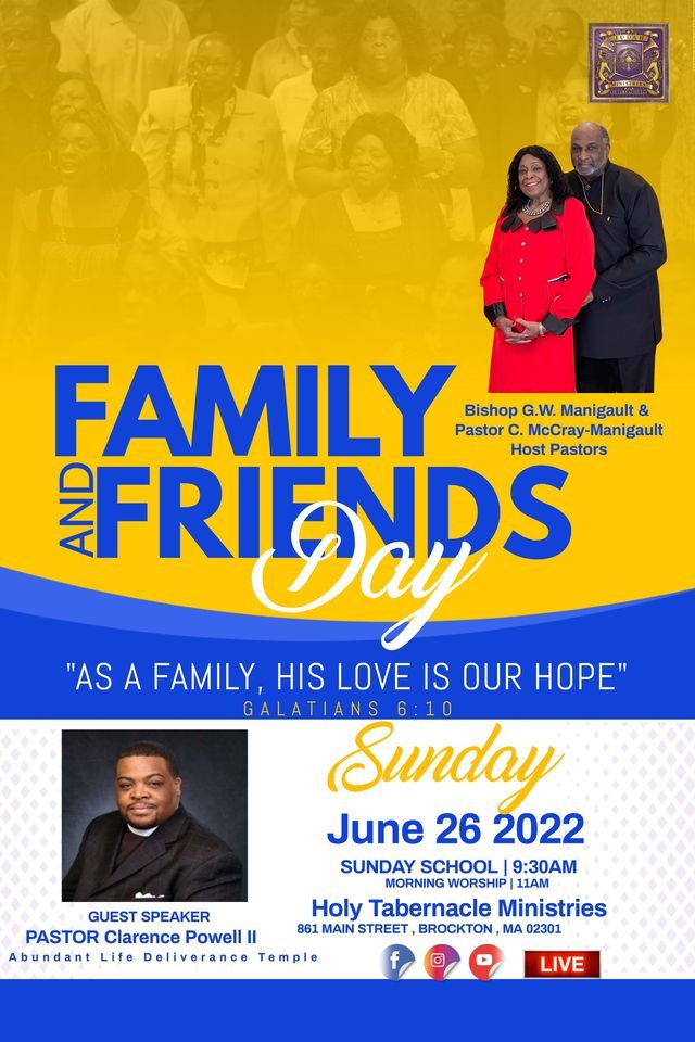 Annual Family and Friends Day | Holy Tabernacle Church of Brockton ...