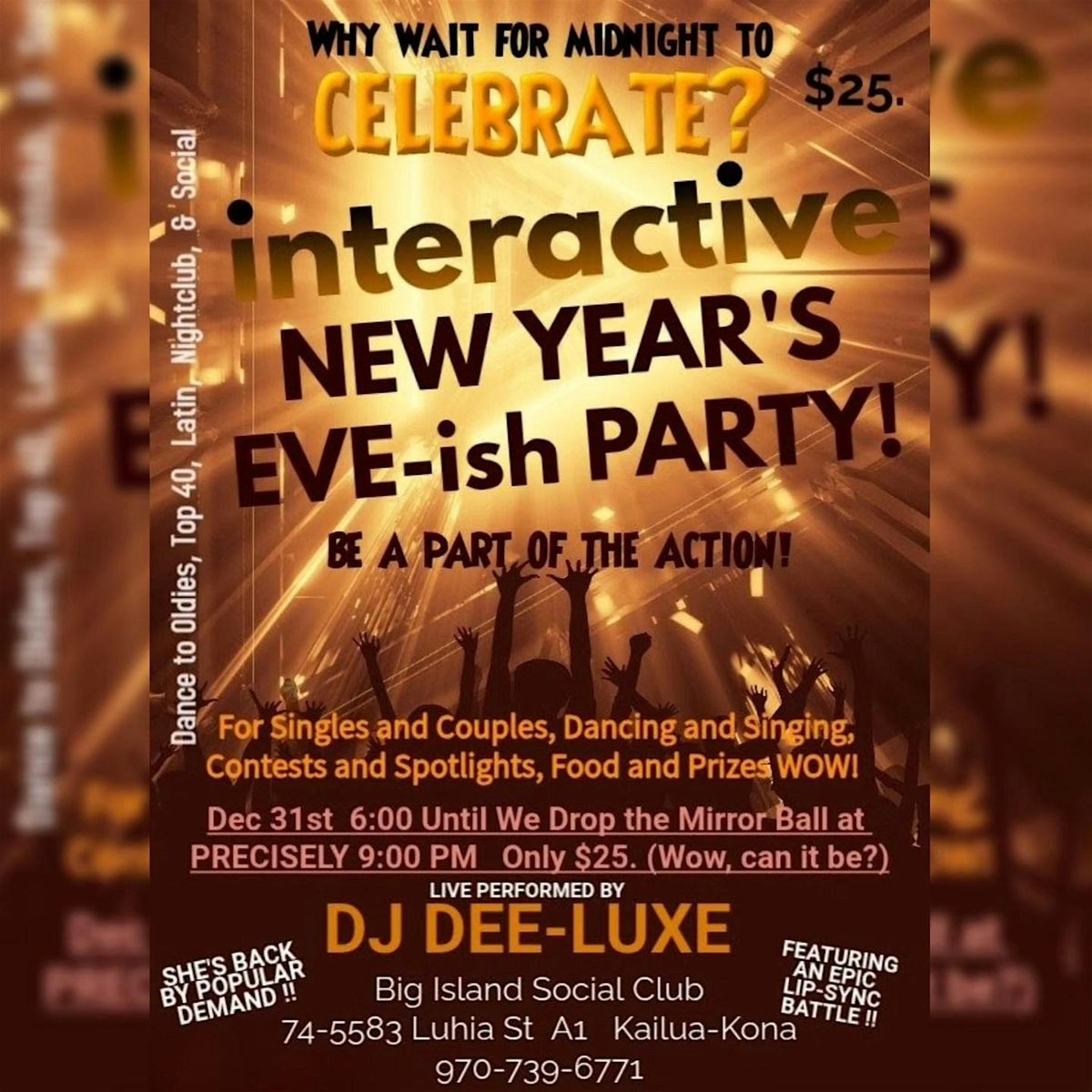BISDC PRESENTS INTERACTIVE NEW YEAR\u2019S EVE-ish PARTY