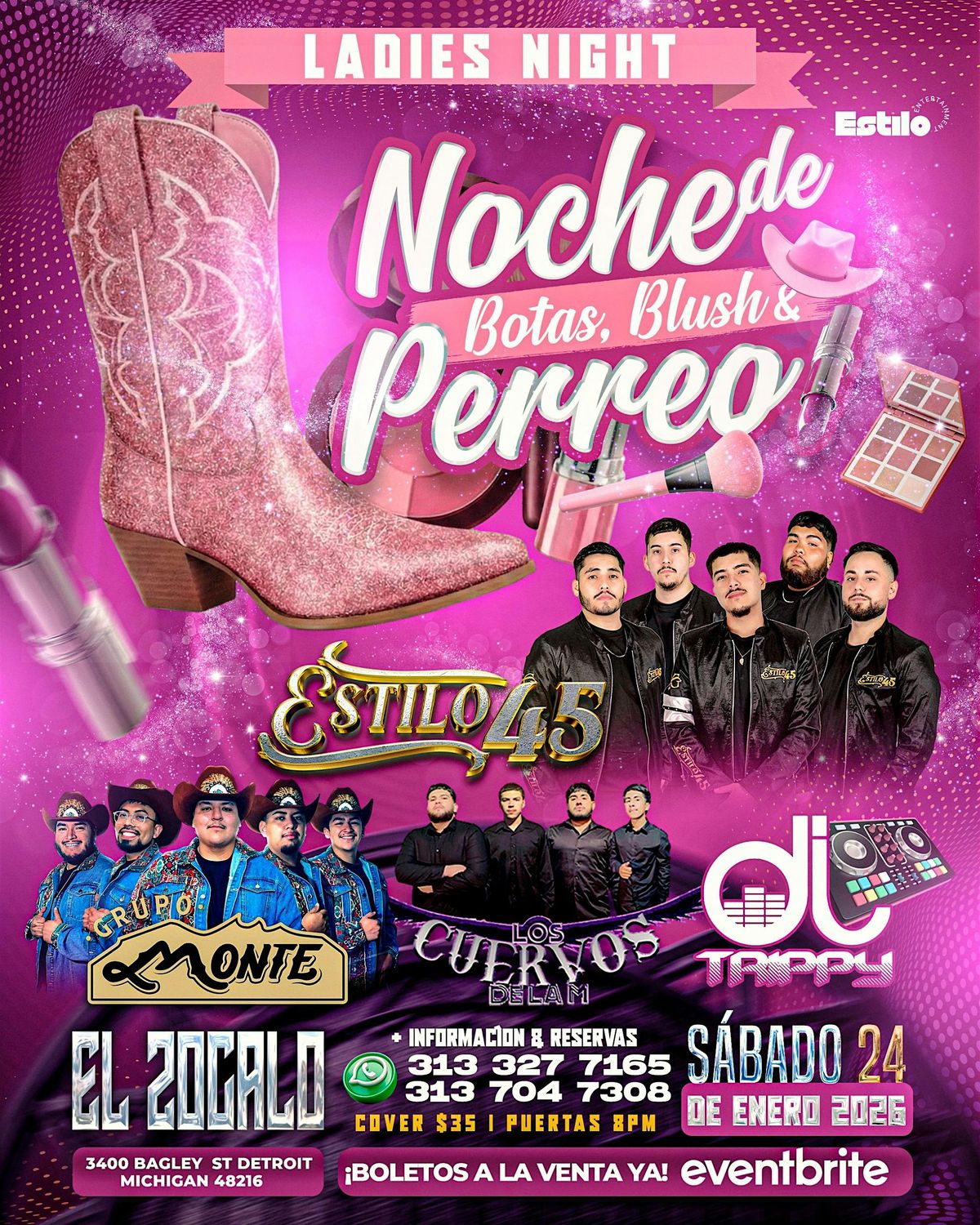 Botas, Blush y Perreo