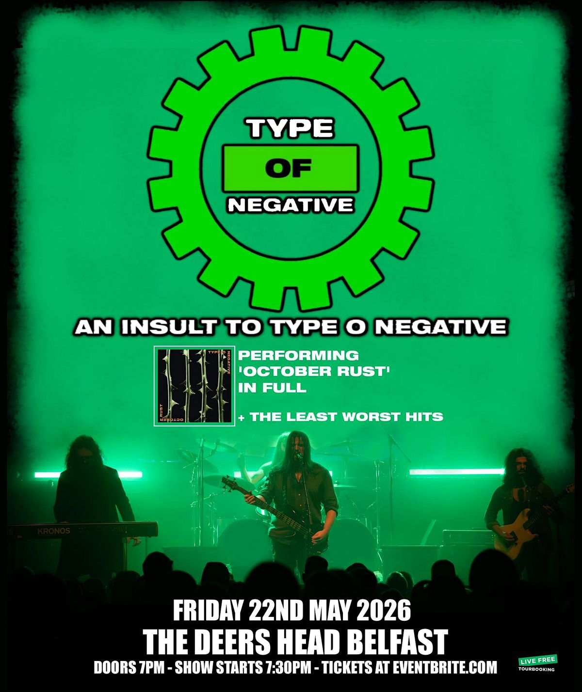 Type Of Negative - Type O Negative Tribute band at The Deers Head 22\/5\/26