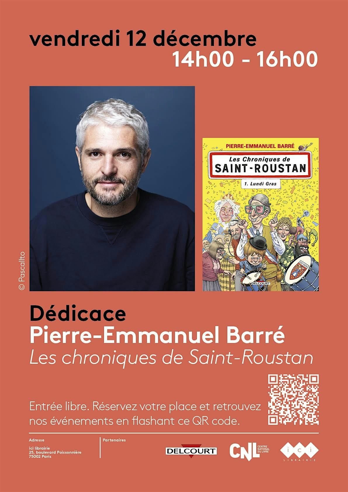 D\u00e9dicace avec Pierre-Emmanuel Barr\u00e9