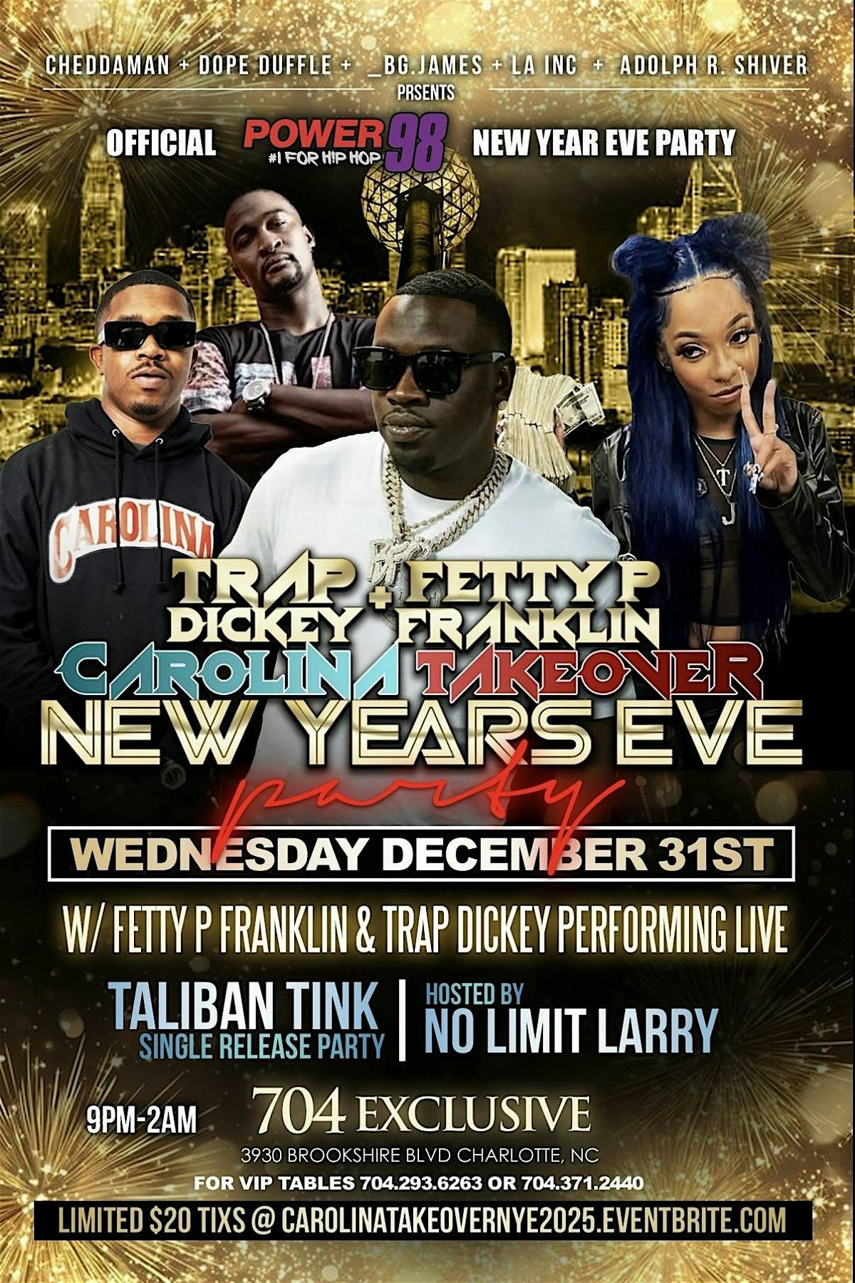 TRAP DICKEY + FETTY P FRANKLIN  CAROLINA TAKEOVER NEW YEARS EVE PARTY 25