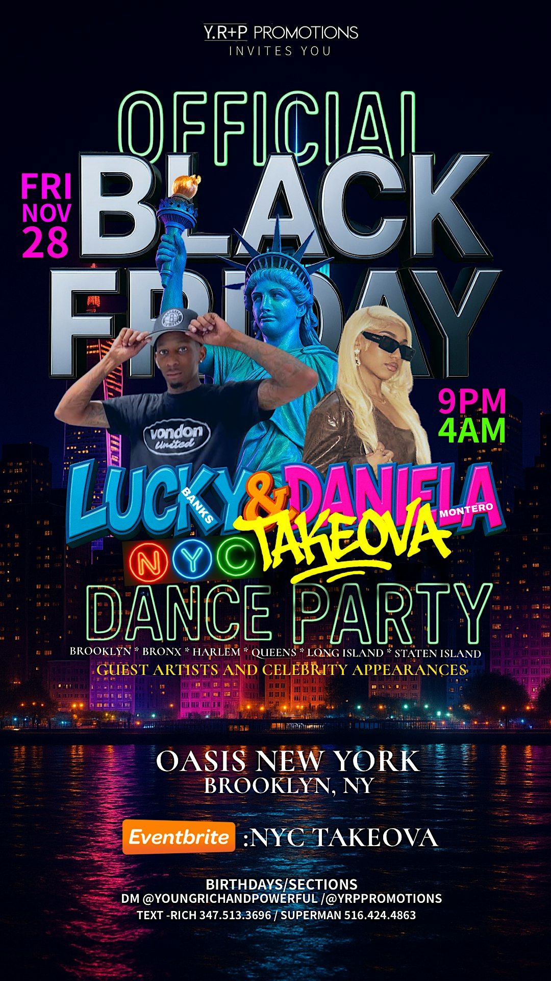 Daniela Montero & Lucky Banks NYC TAKEOVA