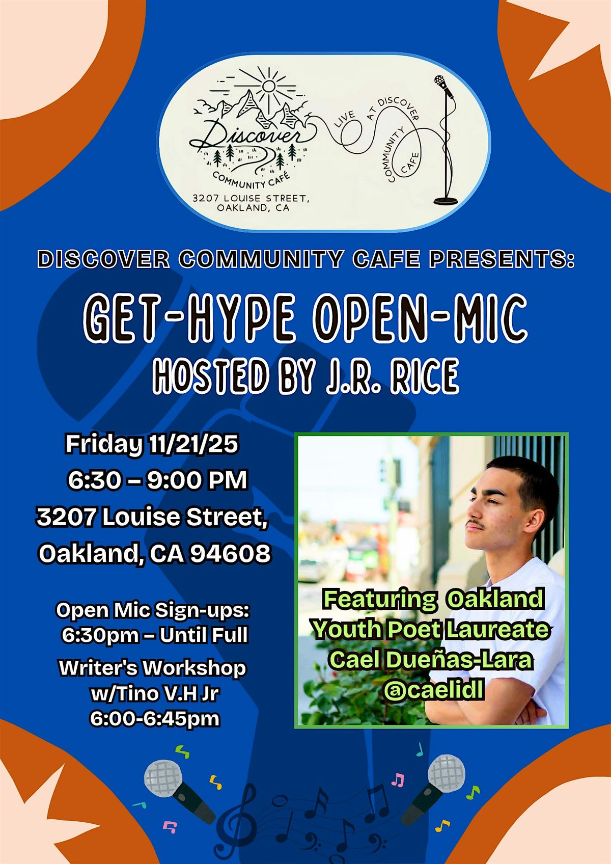 Discover Community Cafe Presents Get-Hype Open-Mic
