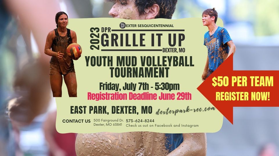 2023 Youth Mud Volleyball Tournament Dexter Parks & Recreation July