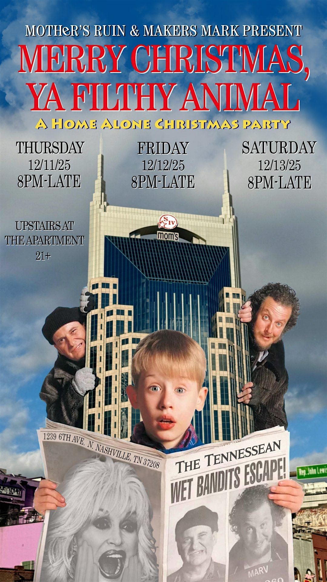 Merry Christmas, Ya Filthy Animal: A Home Alone Christmas Party