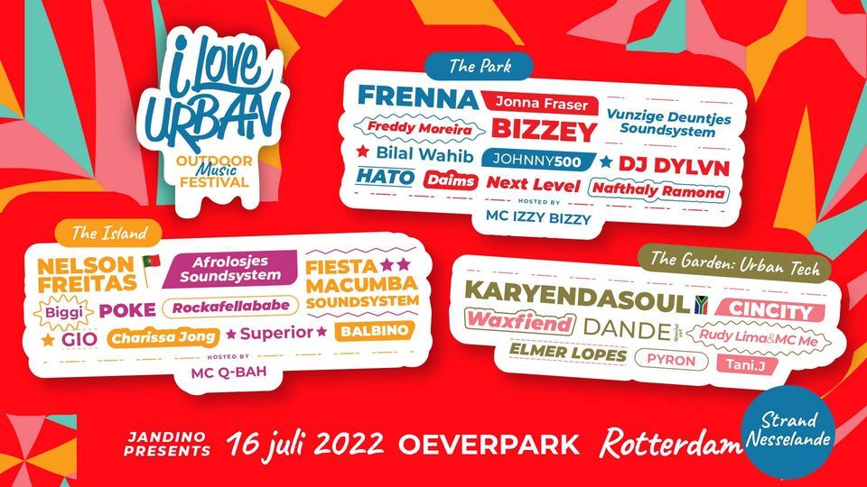 I Love Urban Outdoor Music Festival 2022 Kosboulevard, Rotterdam, ZH