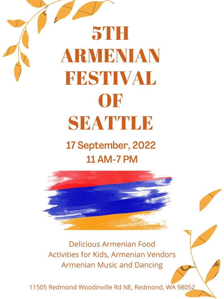 5th Armenian Festival of Seattle | 11505 Redmond Woodinville Rd NE