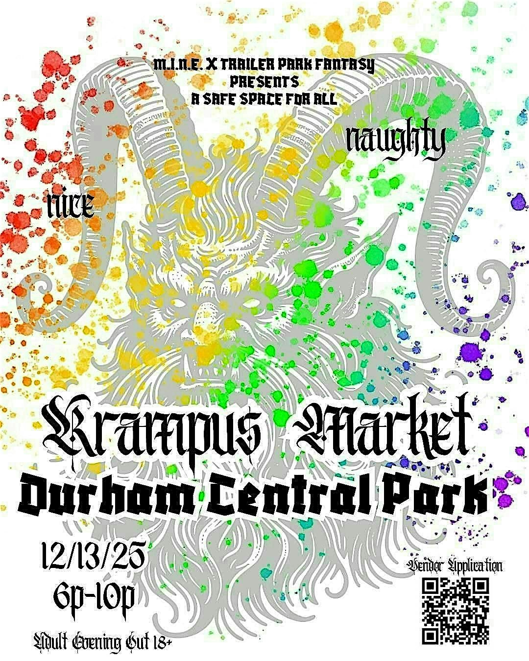 Krampus Market at Durham Central Park