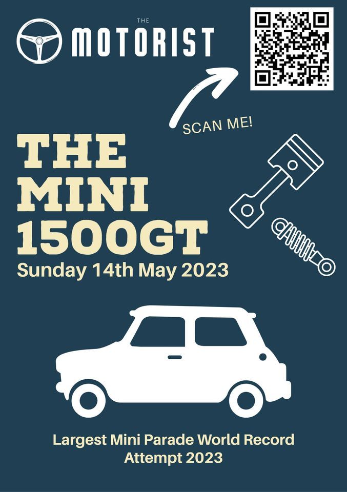 The Mini 1500GT - Largest Mini Parade World Record Attempt 2023 at The ...