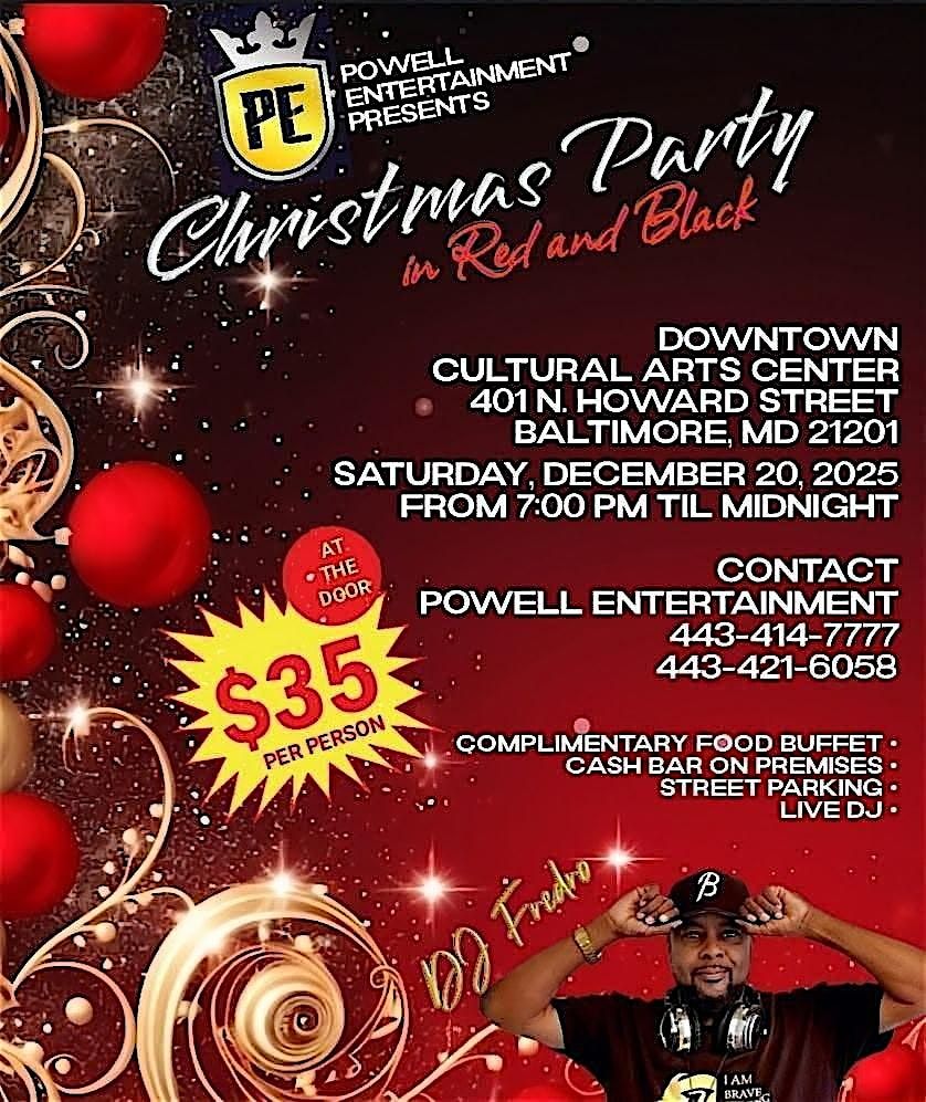 A Red & Black Christmas Party