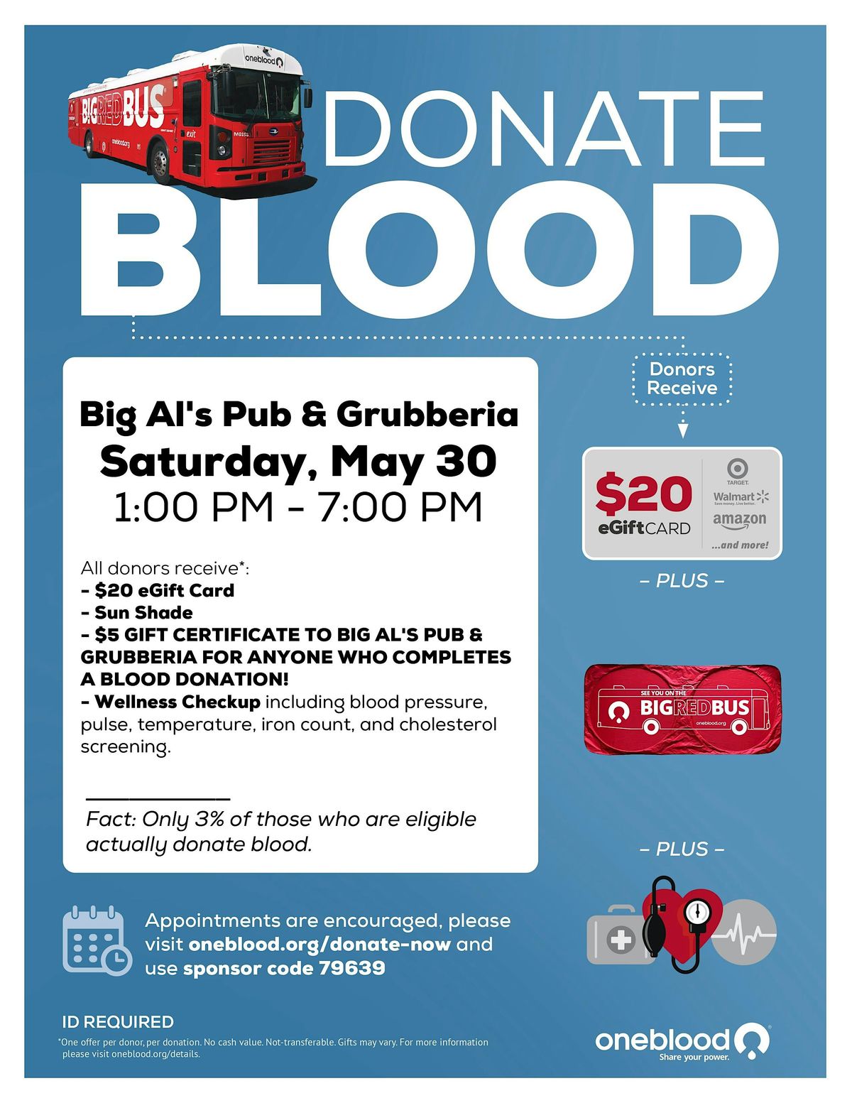 Donate Blood & Save Lives \u2013 Big Al\u2019s Community Drive