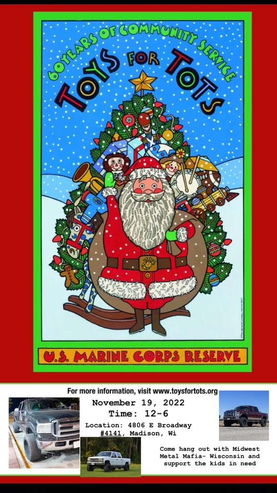 Toys for Tots Drive The Radio Doctor, Madison, WI November 19, 2022