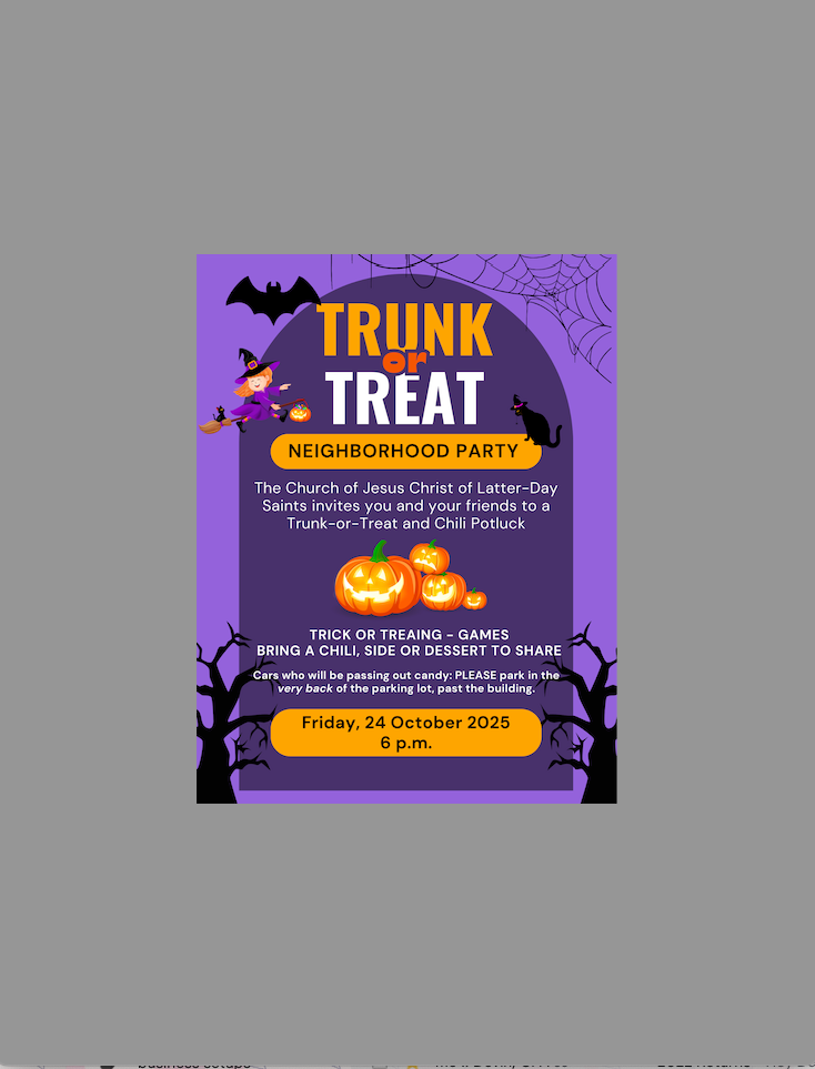 Knightdale 1st Ward Trunk or Treat