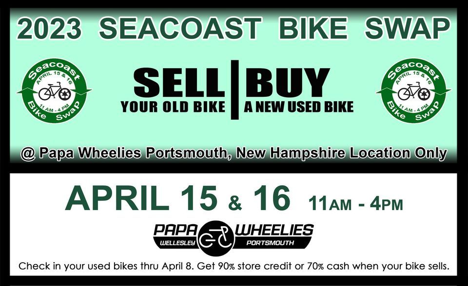 2023 Seacoast Bike Swap at Papa Wheelies Papa Wheelie's Bicycle Shop