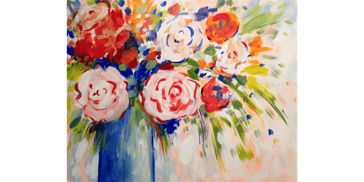 Pinot's Poppin' Peonies - Paint and Sip in Boston | Classpop!\u2122
